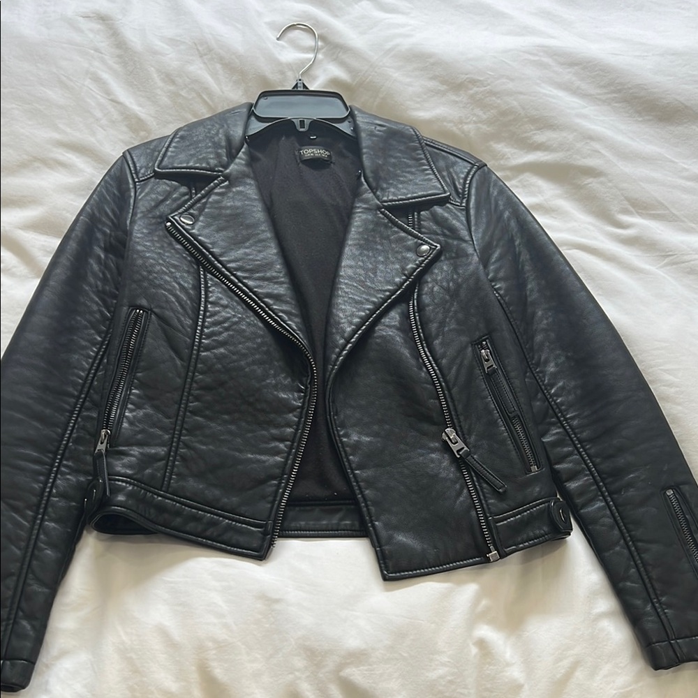 Black Faux Leather Jacket